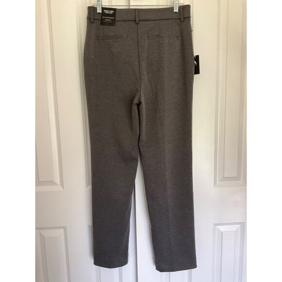 Simply Vera Wang sz 8 NEW knit Twill Slim Straight HR Pants - Picture 4 of 5